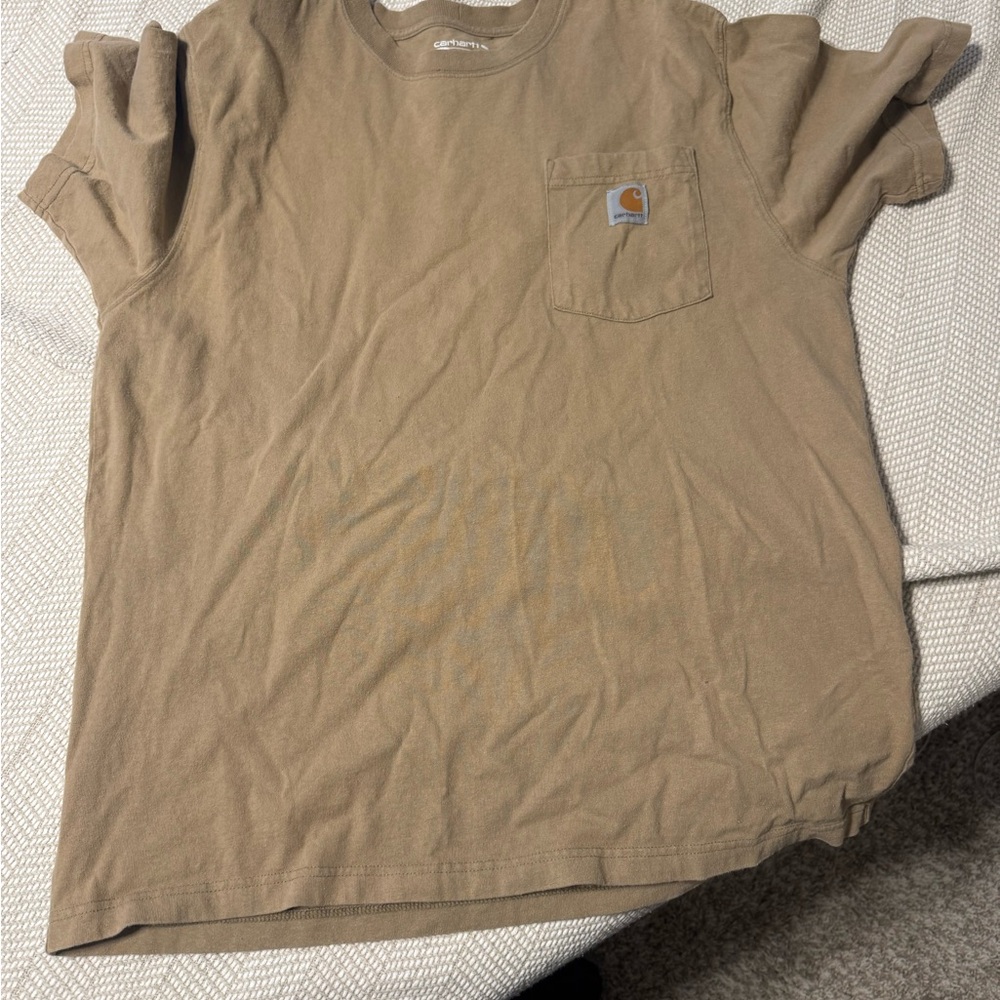 Carhartt Men's Tan Pocket T-Shirt